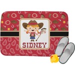 Red Western Memory Foam Bath Mat - 24"x17" (Personalized)