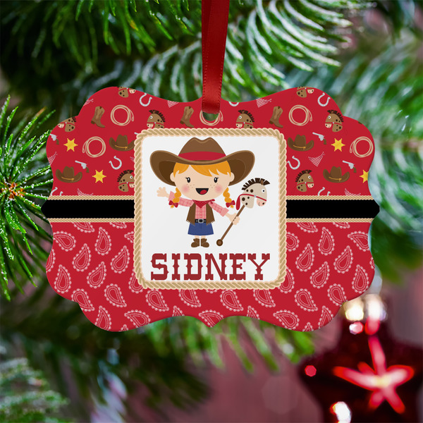 Red Western Metal Benilux Ornament - Lifestyle