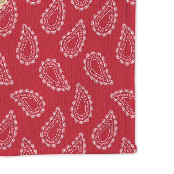Red Western Microfiber Dish Rag - DETAIL