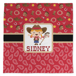 Red Western Large Microfiber Dish Rag (Personalized)