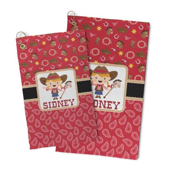 Red Western Microfiber Golf Towel - PARENT/MAIN