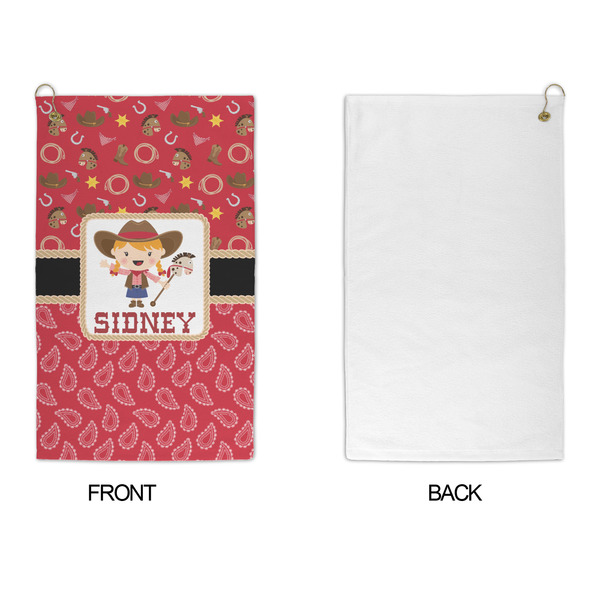 Red Western Microfiber Golf Towels - APPROVAL