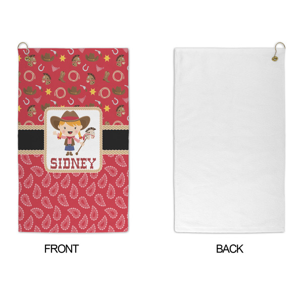Red Western Microfiber Golf Towels - APPROVAL