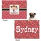 Red Western Microfleece Dog Blanket - Regular - Front & Back