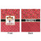 Red Western Minky Blanket - 50"x60" - Double Sided - Front & Back