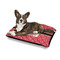 Red Western Outdoor Dog Beds - Medium - IN CONTEXT
