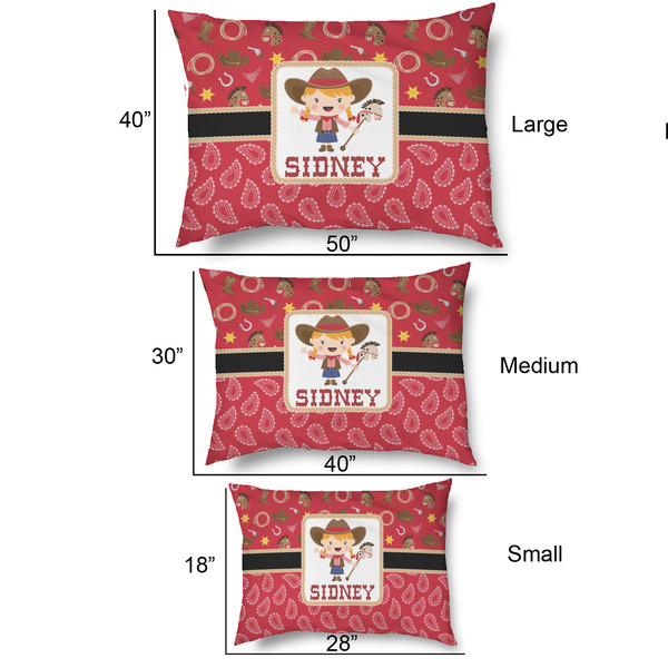 Red Western Outdoor Dog Beds - SIZE CHART