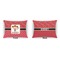 Red Western  Outdoor Rectangular Throw Pillow (Front and Back)