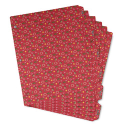 Red Western Binder Tab Divider - Set of 6 (Personalized)