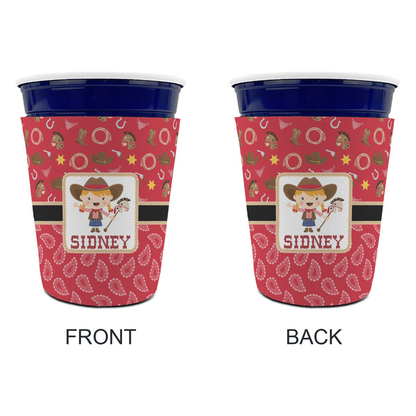Red Western Party Cup Sleeves - without bottom - Approval