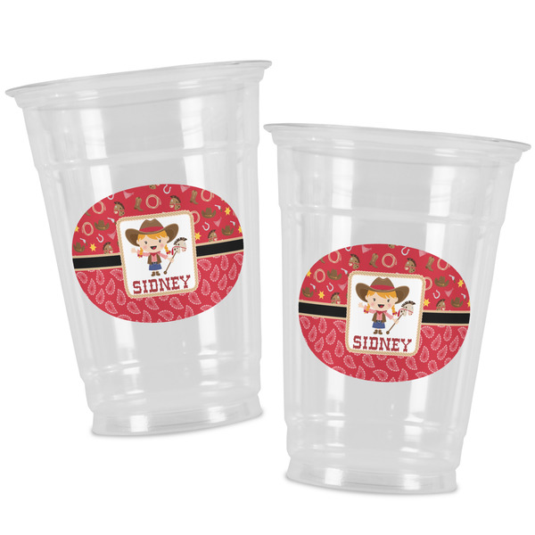 Red Western Party Cups - 16oz - Alt View