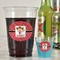 Red Western Party Cups - 16oz - In Context