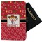 Red Western Passport Holder - Fabric (Personalized)