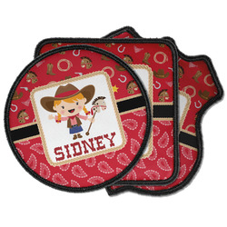 Red Western Iron on Patches (Personalized)