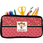 Red Western Neoprene Pencil Case (Personalized)