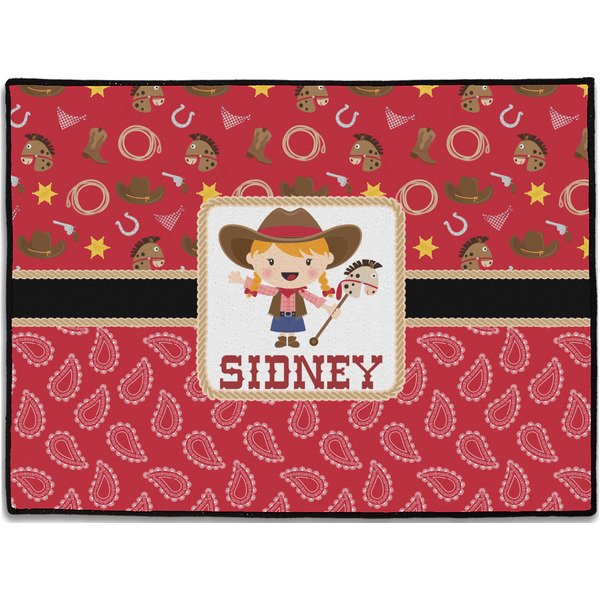 Custom Red Western Door Mat (Personalized)