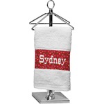 Red Western Cotton Finger Tip Towel (Personalized)