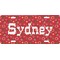 Red Western Front License Plate (Personalized)