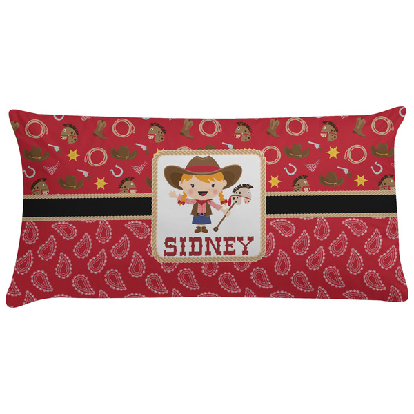 Custom Red Western Pillow Case - King (Personalized)