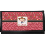 Red Western Canvas Checkbook Cover (Personalized)