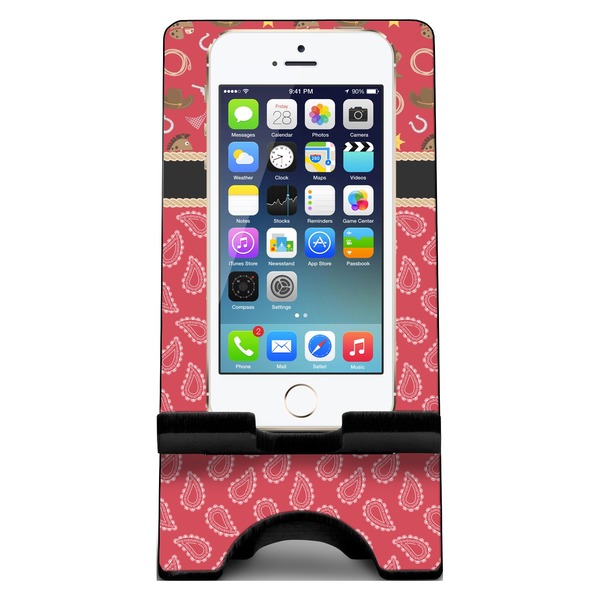 Red Western Phone Stand w/ Phone