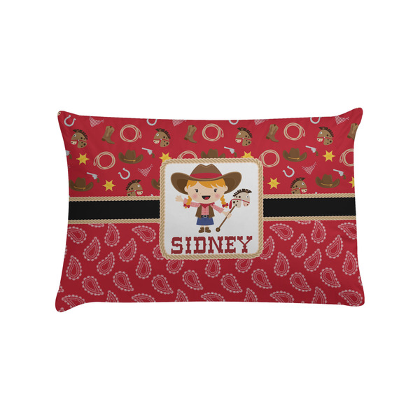Custom Red Western Pillow Case - Standard (Personalized)