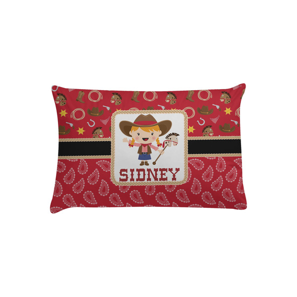 Custom Red Western Pillow Case - Toddler (Personalized)