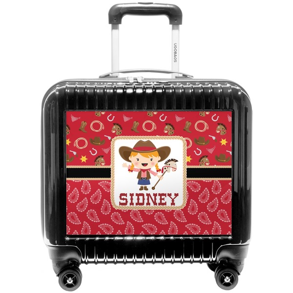 Custom Red Western Pilot / Flight Suitcase (Personalized)