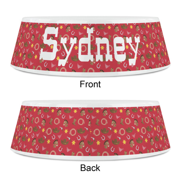 Red Western Plastic Pet Bowls - Small - APPROVAL