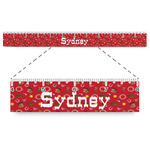 Red Western Plastic Ruler - 12" (Personalized)