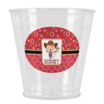 Red Western Plastic Shot Glass (Personalized)