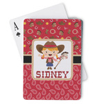 Red Western Playing Cards (Personalized)