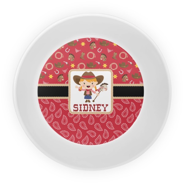 Red Western Melamine Bowl - Center