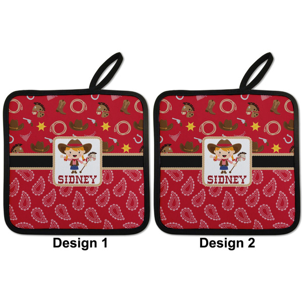 Red Western Pot Holders - Set of 2 APPROVAL