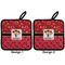 Red Western Pot Holders - Set of 2 APPROVAL