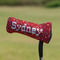 Red Western Putter Cover - On Putter