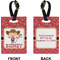 Red Western Rectangle Luggage Tag (Front + Back)