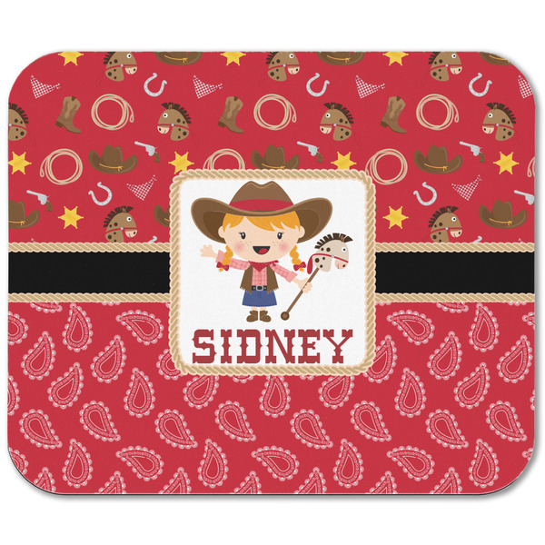 Red Western Rectangular Mouse Pad - APPROVAL