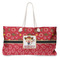 Red Western Large Rope Tote Bag - Front View