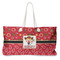 Red Western Large Tote Bag with Rope Handles (Personalized)