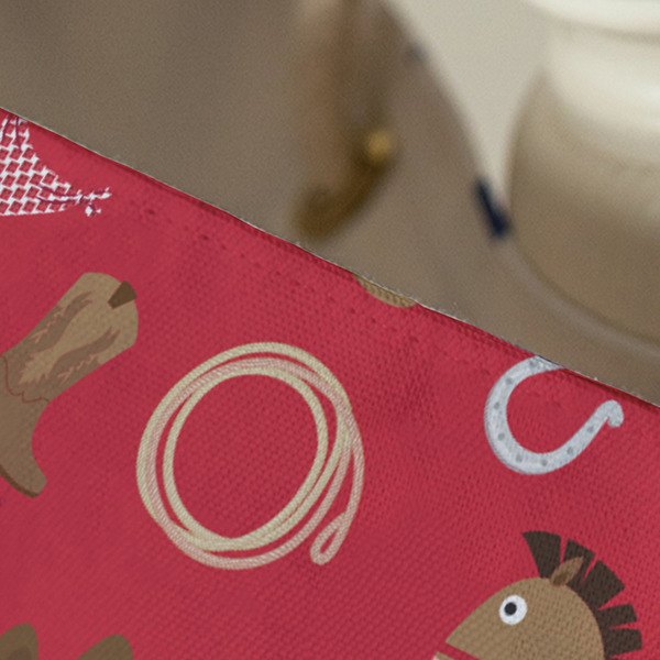 Red Western Large Rope Tote - Close Up View