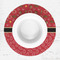 Red Western Round Linen Placemats - LIFESTYLE (single)