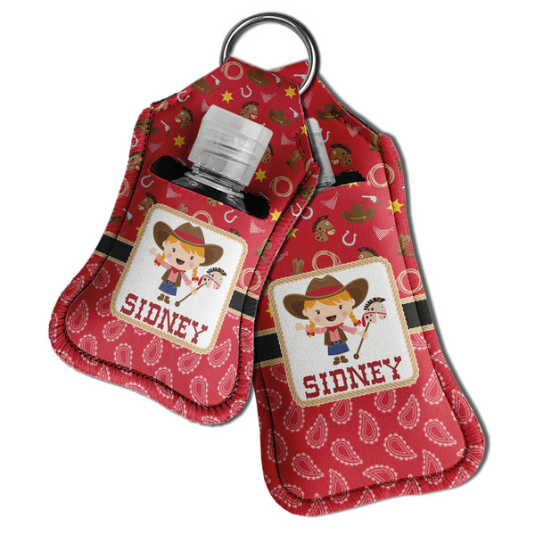 Red Western Sanitizer Holder Keychain - Both in Case (PARENT)