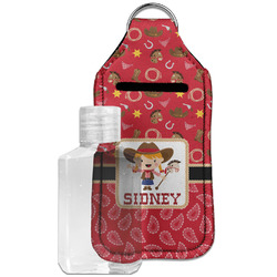 Red Western Hand Sanitizer & Keychain Holder - Large (Personalized)