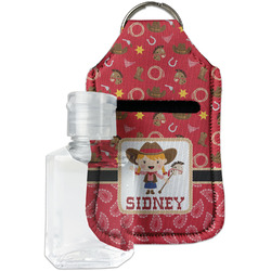 Red Western Hand Sanitizer & Keychain Holder - Small (Personalized)