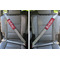 Red Western Seat Belt Covers (Set of 2 - In the Car)