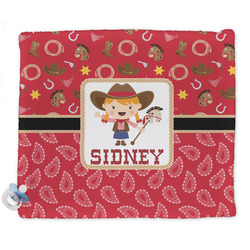 Red Western Security Blankets - Double Sided (Personalized)