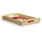 Red Western Serving Tray Wood Small - Corner