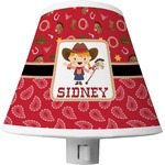 Red Western Shade Night Light (Personalized)