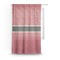 Red Western Sheer Curtain With Window and Rod